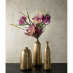 DAZZLE ΜΠΟΥΚΑΛΑ 10x10x38cm ΑΛΟΥΜΙΝΙΟ ΧΡΥΣΟ 022664 - Image 2