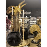 DAZZLE ΚΗΡΟΠΗΓΙΟ 15x15x46cm ΑΛΟΥΜΙΝΙΟ ΧΡΥΣΟ 022667 - Image 2