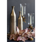 PERRY 3 ΜΠΟΥΚΑΛΑ 13x13x46cm ΑΛΟΥΜΙΝΙΟ ΧΡΥΣΟ 022674 - Image 2