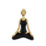 VASANTA ΔΙΑΚΟΣΜΗΤΙΚΗ ΦΙΓΟΥΡΑ 14x9x20cm POLYRESIN ΧΡΥΣΟ ΜΑΥΡΟ 022718