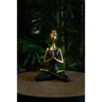 VASANTA ΔΙΑΚΟΣΜΗΤΙΚΗ ΦΙΓΟΥΡΑ 14x9x19cm POLYRESIN ΧΡΥΣΟ ΜΑΥΡΟ 022719 - Image 2