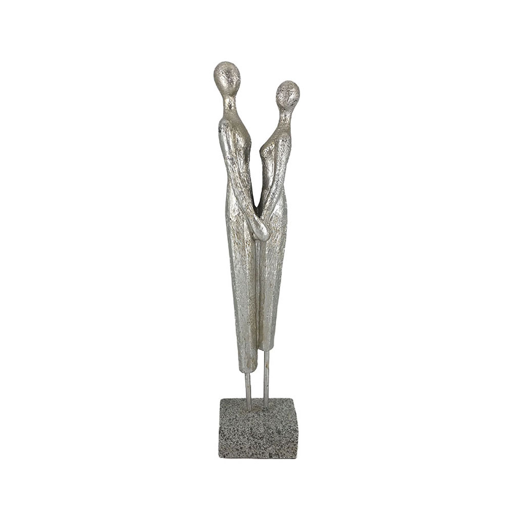 022720-8PZcR-first-_1 ENSEMBLE ΔΙΑΚΟΣΜΗΤΙΚΗ ΦΙΓΟΥΡΑ 8x5x31cm POLYRESIN ΑΣΗΜΙ 022720 - Image 1