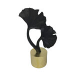 ZAJED ΔΙΑΚΟΣΜΗΤΙΚΟ ΦΥΛΛΟ 15x8x26cm POLYRESIN ΧΡΥΣΟ ΜΑΥΡΟ 022724