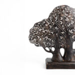 FORET 3 ΔΙΑΚΟΣΜΗΤΙΚΟ ΔΕΝΤΡΟ 34x9x28cm POLYRESIN ΚΑΦΕ ΜΠΕΖ 022737 - Image 3