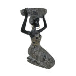 RABIA 1 ΔΙΑΚΟΣΜΗΤΙΚΗ ΦΙΓΟΥΡΑ 13x13x20cm POLYRESIN ΜΑΥΡΟ ΚΑΦΕ ΛΕΥΚΟ 022738