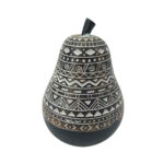 RABIA ΔΙΑΚΟΣΜΗΤΙΚΟ ΑΧΛΑΔΙ 10x10x14cm POLYRESIN ΜΑΥΡΟ ΚΑΦΕ ΛΕΥΚΟ 022740