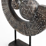 RABIA ΔΙΑΚΟΣΜΗΤΙΚΟ TOTEM 35x10x40cm POLYRESIN ΚΑΦΕ ΜΠΕΖ ΛΕΥΚΟ 022741 - Image 3