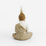 FADHI ΔΙΑΚΟΣΜΗΤΙΚΟ ΒΟΥΔΑΣ 22x12x34cm POLYRESIN ΜΠΕΖ ΧΡΥΣΟ ΜΩΒ 022744 - Image 3