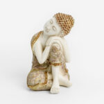 FADHI ΔΙΑΚΟΣΜΗΤΙΚΟ ΒΟΥΔΑΣ 10x10x16cm POLYRESIN ΜΠΕΖ ΧΡΥΣΟ ΜΩΒ 022745