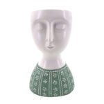 IPAMO GREEN ΚΑΣΠΩ 9x7x14cm POLYRESIN ΛΕΥΚΟ ΜΕΝΤΑ 022749