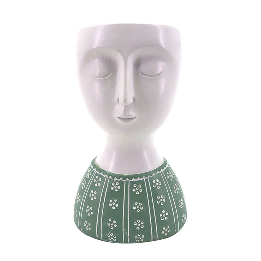 022749-77YEk-first-_1 IPAMO GREEN ΚΑΣΠΩ 9x7x14cm POLYRESIN ΛΕΥΚΟ ΜΕΝΤΑ 022749 - Image 1
