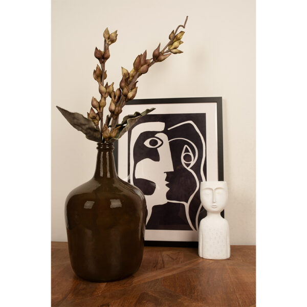 IPAMO WHITE ΚΑΣΠΩ 11x9x26cm POLYRESIN ΛΕΥΚΟ 022751 - Image 2