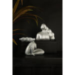 CHEVEU SILVER 1 ΔΙΑΚΟΣΜΗΤΙΚΗ ΦΙΓΟΥΡΑ 20x10x19cm POLYRESIN ΑΣΗΜΙ 022783 - Image 4