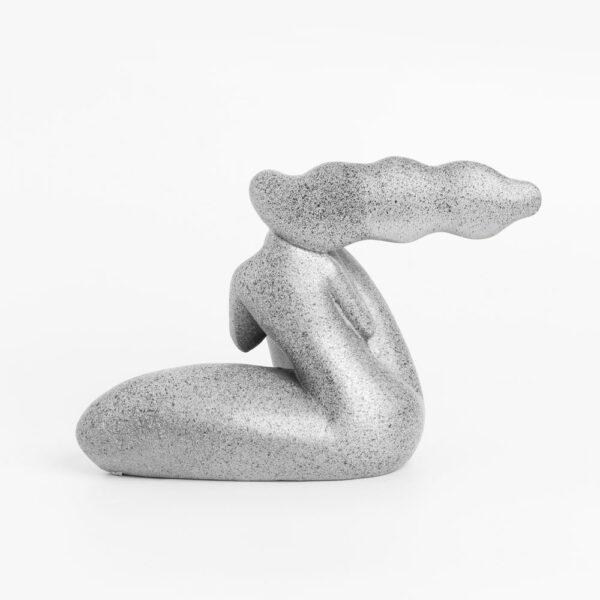 CHEVEU SILVER 2 ΔΙΑΚΟΣΜΗΤΙΚΗ ΦΙΓΟΥΡΑ 24x10x17cm POLYRESIN ΑΣΗΜΙ 022784 - Image 3