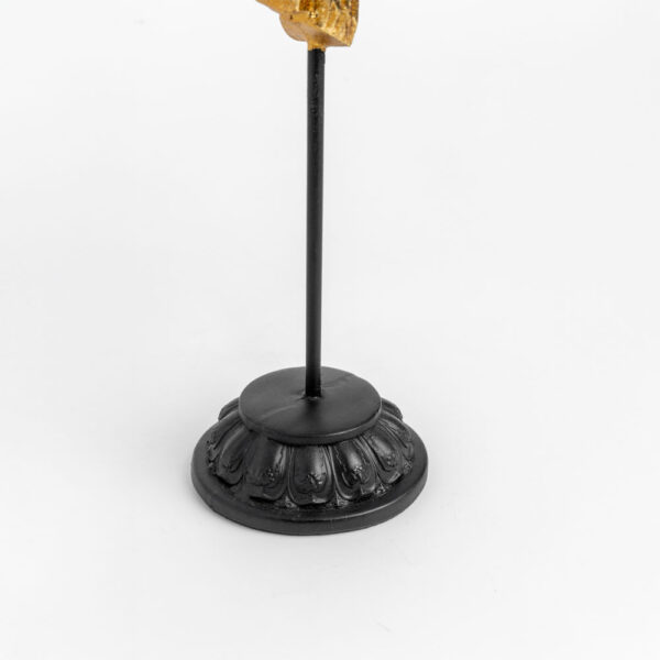 USSIA ΔΙΑΚΟΣΜΗΤΙΚΟ TOTEM 14x8x42cm POLYRESIN ΧΡΥΣΟ ΜΑΥΡΟ 022792 - Image 4