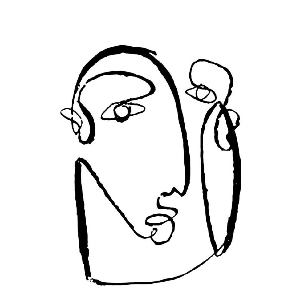 022838-VSHOO-first-_1 AZAMO ΠΙΝΑΚΑΣ ΔΙΑΚΟΣΜΗΣΗΣ 50x60x2cm ΚΑΜΒΑΣ ΛΕΥΚΟ ΜΑΥΡΟ 022838 - Image 1