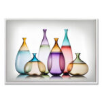 BOTLI ΠΙΝΑΚΑΣ ΔΙΑΚΟΣΜΗΣΗΣ 93x63x4cm ΚΑΜΒΑΣ ΠΟΛΥΧΡΩΜΟ ΞΥΛΟ ΛΕΥΚΟ 022843