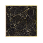 ARBARO ΠΙΝΑΚΑΣ ΔΙΑΚΟΣΜΗΣΗΣ 52x52x4cm ΚΑΜΒΑΣ ΜΑΥΡΟ ΧΡΥΣΟ ΞΥΛΟ ΧΡΥΣΟ 022868