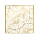 LANGO WHITE ΠΙΝΑΚΑΣ ΔΙΑΚΟΣΜΗΣΗΣ 52x52x4cm ΚΑΜΒΑΣ ΛΕΥΚΟ ΧΡΥΣΟ ΞΥΛΟ ΧΡΥΣΟ 022877