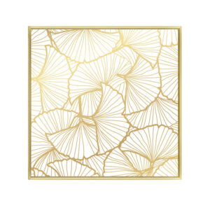 LANGO WHITE ΠΙΝΑΚΑΣ ΔΙΑΚΟΣΜΗΣΗΣ 52x52x4cm ΚΑΜΒΑΣ ΛΕΥΚΟ ΧΡΥΣΟ ΞΥΛΟ ΧΡΥΣΟ 022877