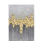 SED GREY ΠΙΝΑΚΑΣ ΔΙΑΚΟΣΜΗΣΗΣ 50x70x3cm ΚΑΜΒΑΣ ΓΚΡΙ ΧΡΥΣΟ 022881