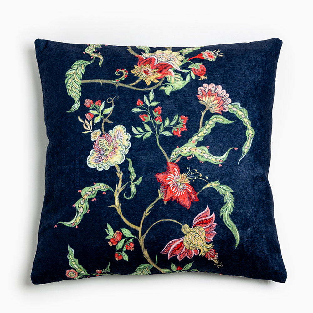 023351-ocoXs-first-_1 FLORES ΔΙΑΚΟΣΜΗΤΙΚΟ ΜΑΞΙΛΑΡΙ 45x45cm CHENILLE ΠΟΛΥΧΡΩΜΟ 023351 - Image 1