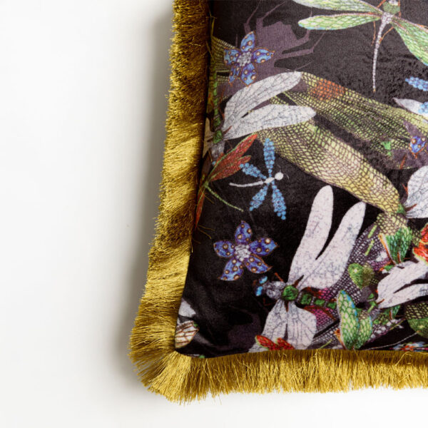 DRAGONFLIES ΔΙΑΚΟΣΜΗΤΙΚΟ ΜΑΞΙΛΑΡΙ 45x45cm POLYESTER ΠΟΛΥΧΡΩΜΟ 023394 - Image 4