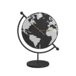 GALAXY ΡΟΛΟΪ ΕΠΙΤΡΑΠΕΖΙΟ 23x12x30cm ΜΕΤΑΛΛΟ ΜΑΥΡΟ ΑΣΗΜΙ MDF 023464