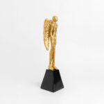 AVIAN ΔΙΑΚΟΣΜΗΤΙΚΗ ΦΙΓΟΥΡΑ 10x11x40cm POLYRESIN ΧΡΥΣΟ ΜΑΥΡΟ 023508 - Image 2