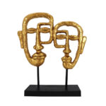 ACT GOLD ΔΙΑΚΟΣΜΗΤΙΚΟ TOTEM 23x6x28cm POLYRESIN ΧΡΥΣΟ ΜΑΥΡΟ 023521