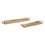 ELIZE ΔΙΣΚΟΣ ΔΙΑΚΟΣΜΗΣΗΣ 75x18x5cm ΑΛΟΥΜΙΝΙΟ ΧΡΥΣΟ 023583 - Image 2
