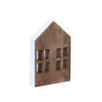 MUSE ΔΙΑΚΟΣΜΗΤΙΚΟ ΣΠΙΤΙ 12x3x18cm ΞΥΛΟ MANGO ΦΥΣΙΚΟ ΛΕΥΚΟ 023650