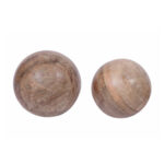 JASON BIG ΔΙΑΚΟΣΜΗΤΙΚΗ ΜΠΑΛΑ 15x15x15cm ΞΥΛΟ MANGO ΦΥΣΙΚΟ 023658 - Image 2