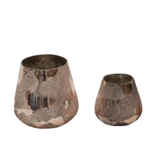 ALKE ΒΑΣΗ ΡΕΣΩ 15x15x15cm ΓΥΑΛΙ ΧΡΥΣΟ 023699 - Image 2