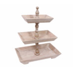 ORISHA ΟΡΝΤΕΒΙΕΡΑ 3 ΕΠΙΠΕΔΑ 50x31x60cm ΞΥΛΟ MANGO WHITE WASHED 023753