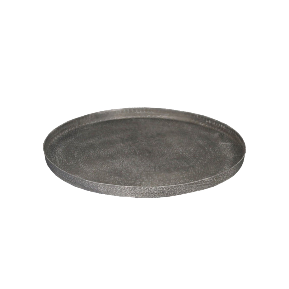 435, 620, 790, 1215 ANDROS ROUND 1 ΔΙΣΚΟΣ ΔΙΑΚΟΣΜΗΣΗΣ 30x30x3cm ΑΛΟΥΜΙΝΙΟ WHITE WASHED 023926 - Image 1