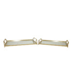 RAY ΔΙΣΚΟΣ ΜΕ ΛΑΒΕΣ SET 2ΤΜΧ 53x30x8cm ΜΕΤΑΛΛΟ ΧΡΥΣΟ ΚΑΘΡΕΠΤΗΣ 024136