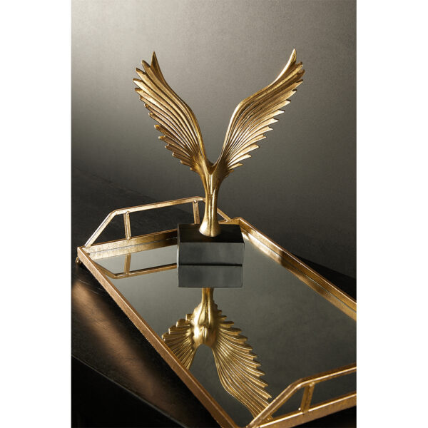 RAY ΔΙΣΚΟΣ ΜΕ ΛΑΒΕΣ SET 2ΤΜΧ 53x30x8cm ΜΕΤΑΛΛΟ ΧΡΥΣΟ ΚΑΘΡΕΠΤΗΣ 024136 - Image 2