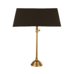 LANG ΦΩΤΙΣΤΙΚΟ ΕΠΙΤΡΑΠΕΖΙΟ 60x20x86cm ΑΛΟΥΜΙΝΙΟ ΧΡΥΣΟ ΑΝΤΙΚΕ ΜΑΥΡΟ ΥΦΑΣΜΑ 024403