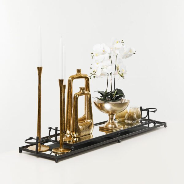 LORRY ΔΙΣΚΟΣ ΔΙΑΚΟΣΜΗΣΗΣ 120x31x11cm ΜΕΤΑΛΛΟ ΜΑΥΡΟ ΚΑΘΡΕΠΤΗΣ 024911 - Image 2