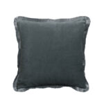 MOANNE ΔΙΑΚΟΣΜΗΤΙΚΟ ΜΑΞΙΛΑΡΙ 45x45cm ΒΕΛΟΥΔΟ ΓΚΡΙ 025376