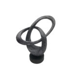 CYKEL ΔΙΑΚΟΣΜΗΤΙΚΟ TOTEM 29x12x35cm POLYRESIN ΑΣΗΜΙ ΑΝΤΙΚΕ ΜΑΥΡΟ 025817