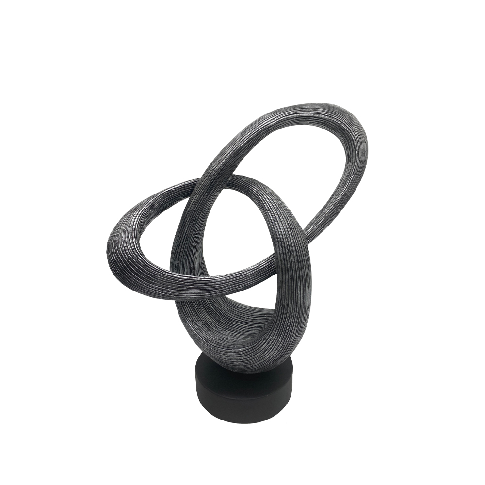 025817-qv79s-first-_1 CYKEL ΔΙΑΚΟΣΜΗΤΙΚΟ TOTEM 29x12x35cm POLYRESIN ΑΣΗΜΙ ΑΝΤΙΚΕ ΜΑΥΡΟ 025817 - Image 1