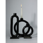 CORI ΚΗΡΟΠΗΓΙΟ 11x11x29cm ΑΛΟΥΜΙΝΙΟ ΜΑΥΡΟ 025990 - Image 2