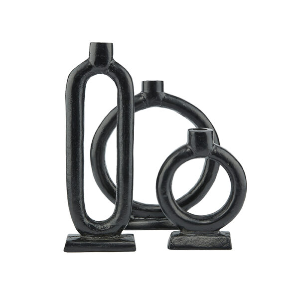 CORI ΚΗΡΟΠΗΓΙΟ 11x11x29cm ΑΛΟΥΜΙΝΙΟ ΜΑΥΡΟ 025990 - Image 3