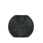 LINEAR ΒΑΖΟ 28x6x24cm ΑΛΟΥΜΙΝΙΟ ΜΑΥΡΟ 025993