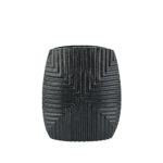 LINEAR ΒΑΖΟ 21x8x24cm ΑΛΟΥΜΙΝΙΟ ΜΑΥΡΟ 025994