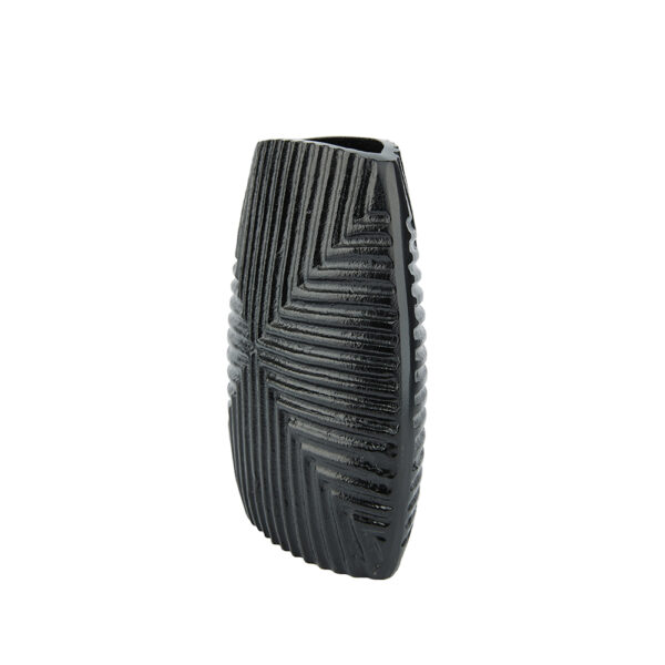 LINEAR ΒΑΖΟ 21x8x24cm ΑΛΟΥΜΙΝΙΟ ΜΑΥΡΟ 025994 - Image 4