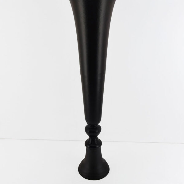 FLORES ΒΑΖΟ 20x20x71cm ΑΛΟΥΜΙΝΙΟ ΜΑΥΡΟ 026005 - Image 3