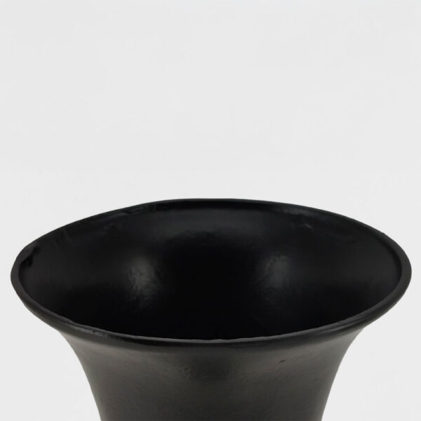 FLORES ΒΑΖΟ 19x19x55cm ΑΛΟΥΜΙΝΙΟ ΜΑΥΡΟ 026006 - Image 2